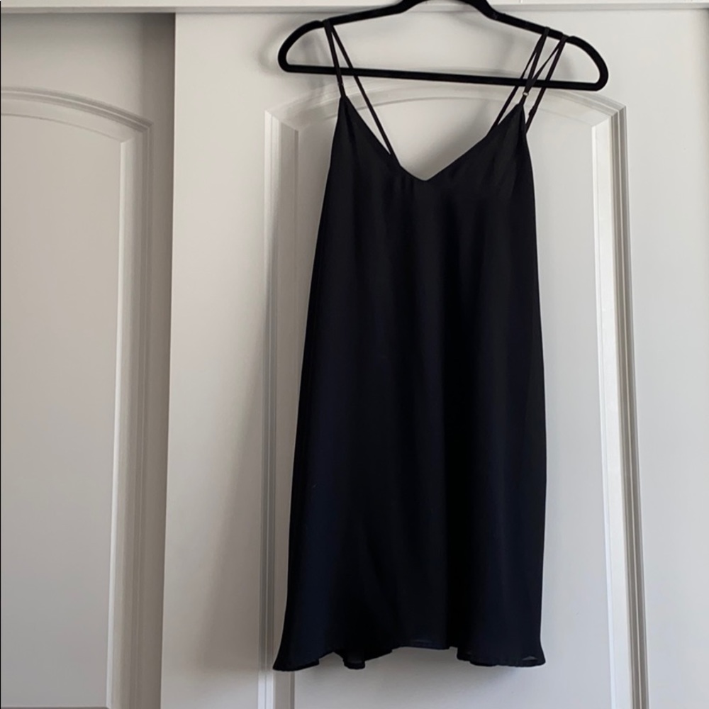 Strappy black dress